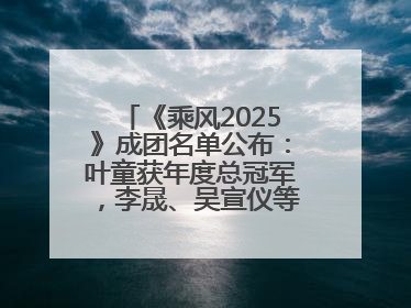 《乘风2025》成团名单公布：叶童获年度总冠军，李晟、吴宣仪等10位姐姐成功成团，陈德容获年度高光人物