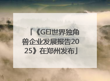 《GEI世界独角兽企业发展报告2025》在郑州发布