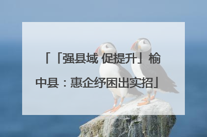 「强县域 促提升」榆中县：惠企纾困出实招