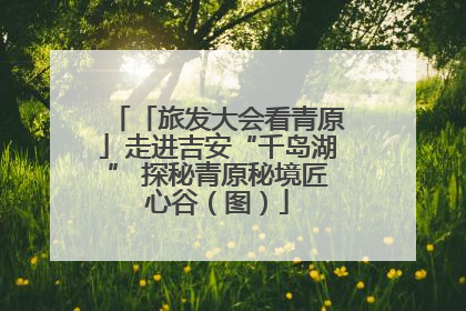 「旅发大会看青原」走进吉安“千岛湖” 探秘青原秘境匠心谷（图）