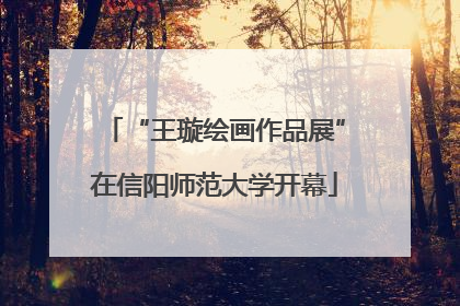 “王璇绘画作品展”在信阳师范大学开幕