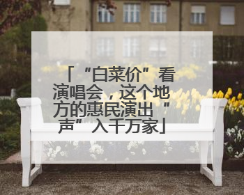 “白菜价”看演唱会，这个地方的惠民演出“声”入千万家