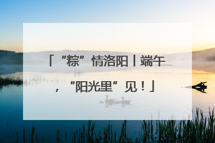 “粽”情洛阳丨端午，“阳光里”见！