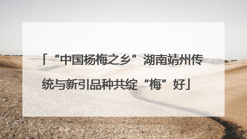 “中国杨梅之乡”湖南靖州传统与新引品种共绽“梅”好
