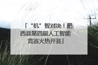“机”智对决！肥西县第四届人工智能竞赛火热开赛