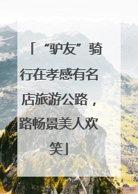 “驴友”骑行在孝感有名店旅游公路，路畅景美人欢笑