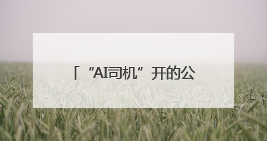“AI司机”开的公交车，您体验过吗？
