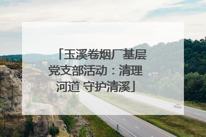 玉溪卷烟厂基层党支部活动：清理河道 守护清溪