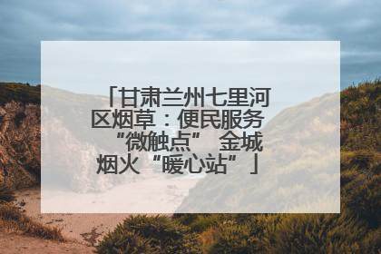 甘肃兰州七里河区烟草：便民服务“微触点” 金城烟火“暖心站”