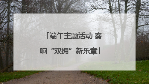 端午主题活动 奏响“双拥”新乐章