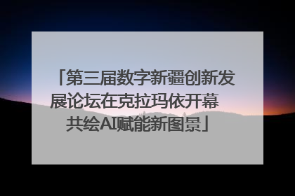 第三届数字新疆创新发展论坛在克拉玛依开幕 共绘AI赋能新图景