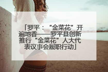 罗平：“金菜花”开遍地香——罗平县创新推行“金菜花”人大代表议事会履职行动