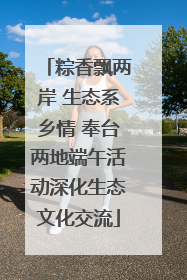 粽香飘两岸 生态系乡情 奉台两地端午活动深化生态文化交流