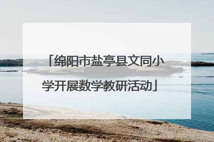 绵阳市盐亭县文同小学开展数学教研活动