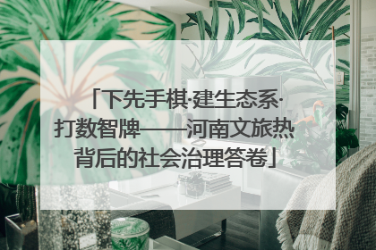 下先手棋·建生态系·打数智牌——河南文旅热背后的社会治理答卷