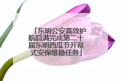 东明公安高效护航圆满完成第二十届东明西瓜节开幕式安保维稳任务