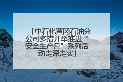 中石化黄冈石油分公司多措并举推进“安全生产月”系列活动走深走实