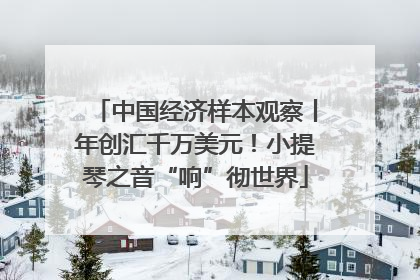 中国经济样本观察丨年创汇千万美元！小提琴之音“响”彻世界