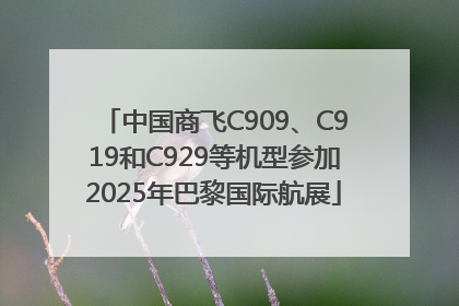 中国商飞C909、C919和C929等机型参加2025年巴黎国际航展