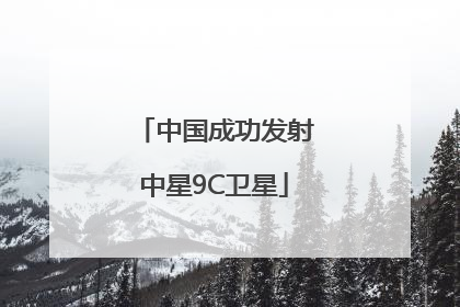 中国成功发射中星9C卫星