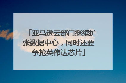 亚马逊云部门继续扩张数据中心，同时还要争抢英伟达芯片