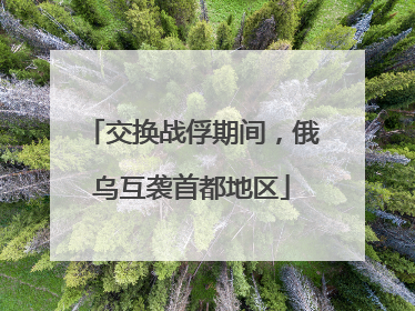 交换战俘期间，俄乌互袭首都地区