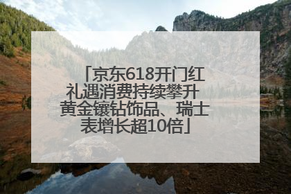 京东618开门红礼遇消费持续攀升 黄金镶钻饰品、瑞士表增长超10倍