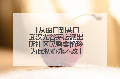 从窗口到巷口，武汉光谷茅店派出所社区民警樊艳玲为民初心永不改