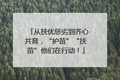 从扶优惩劣到齐心共育，“护苗”“扶苗”他们在行动！