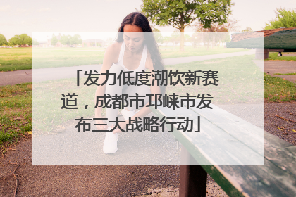 发力低度潮饮新赛道，成都市邛崃市发布三大战略行动