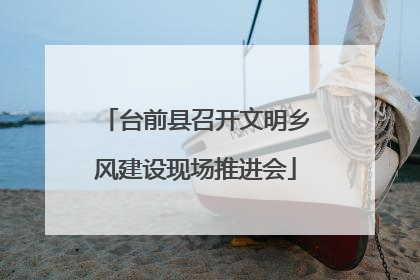 台前县召开文明乡风建设现场推进会