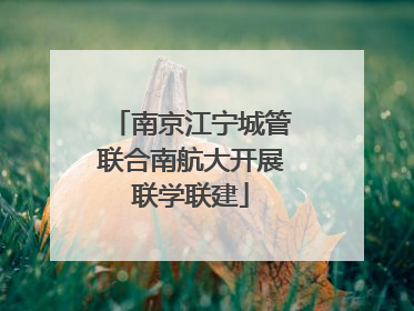 南京江宁城管联合南航大开展联学联建