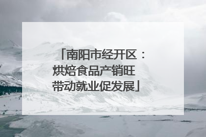 南阳市经开区：烘焙食品产销旺 带动就业促发展