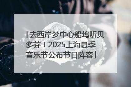 去西岸梦中心船坞听贝多芬！2025上海夏季音乐节公布节目阵容