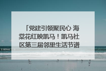 党建引领聚民心 海棠花红映凯马！凯马社区第三届邻里生活节谱写幸福新篇章