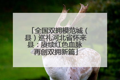 全国双拥模范城（县）巡礼河北省怀来县：赓续红色血脉 再创双拥新篇