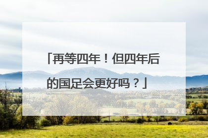 再等四年！但四年后的国足会更好吗？