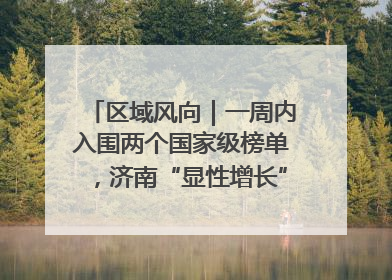 区域风向｜一周内入围两个国家级榜单，济南“显性增长”刷新城市影响力