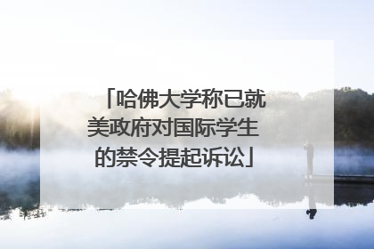 哈佛大学称已就美政府对国际学生的禁令提起诉讼
