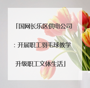 国网长乐区供电公司：开展职工羽毛球教学升级职工文体生活