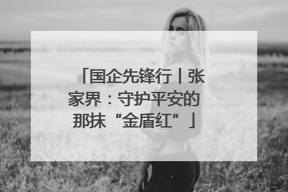 国企先锋行丨张家界：守护平安的那抹“金盾红”