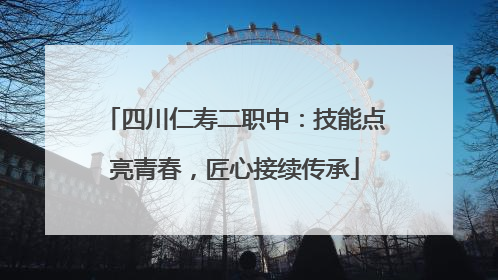 四川仁寿二职中：技能点亮青春，匠心接续传承