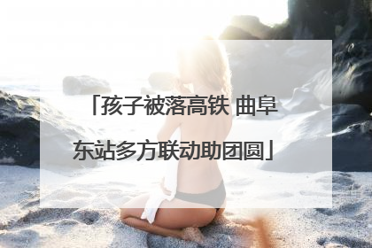 孩子被落高铁 曲阜东站多方联动助团圆