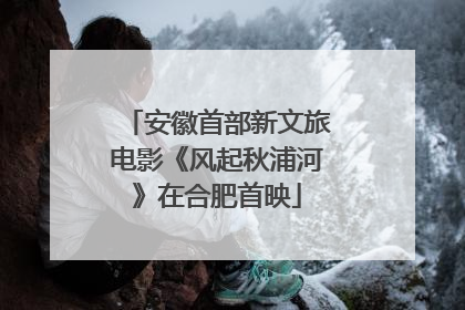 安徽首部新文旅电影《风起秋浦河》在合肥首映