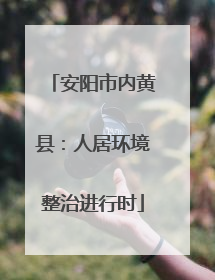 安阳市内黄县：人居环境整治进行时