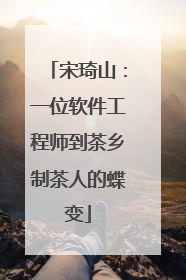 宋琦山：一位软件工程师到茶乡制茶人的蝶变
