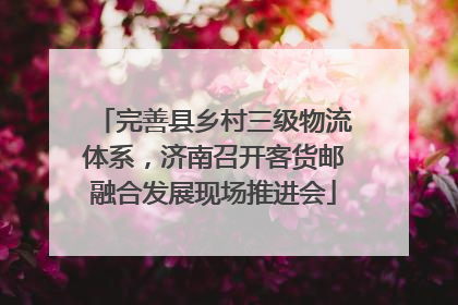 完善县乡村三级物流体系，济南召开客货邮融合发展现场推进会