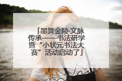 墨舞金陵·文脉传承——书法研学暨“小状元书法大赛”活动启动了