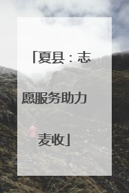 夏县：志愿服务助力麦收