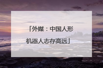 外媒：中国人形机器人志存高远